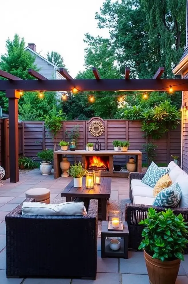 Cozy Backyard Patio Idea for Relaxation and Entertaining