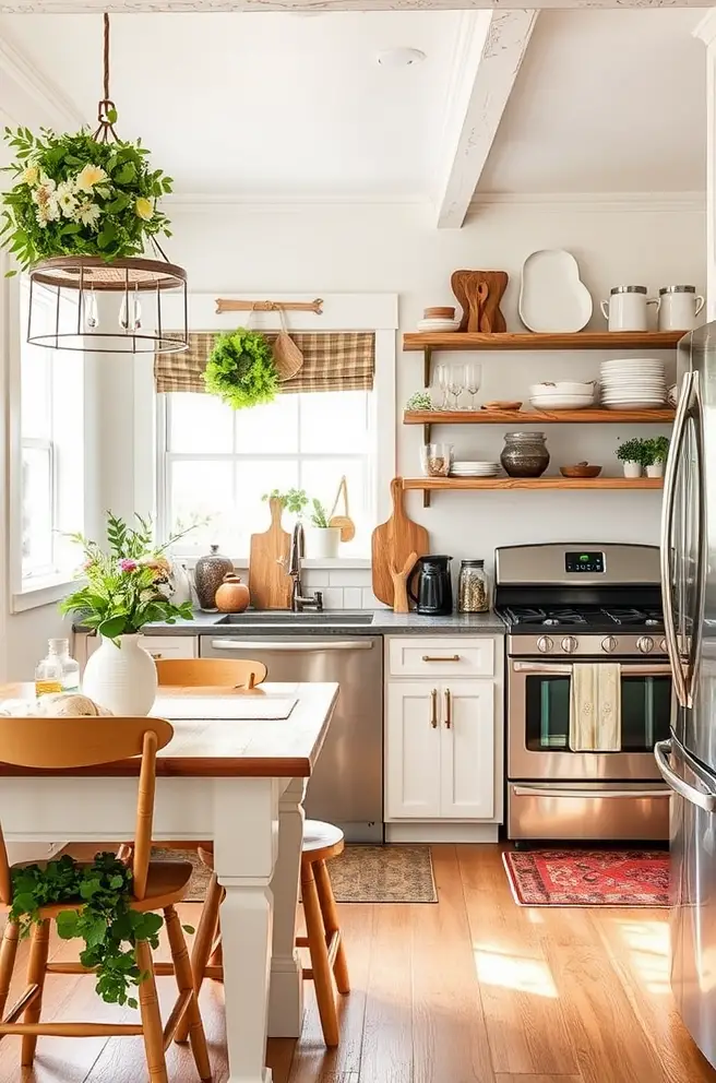 Cozy Farmhouse Kitchen Decor Idea for a Warm and Welcoming Atmosphere