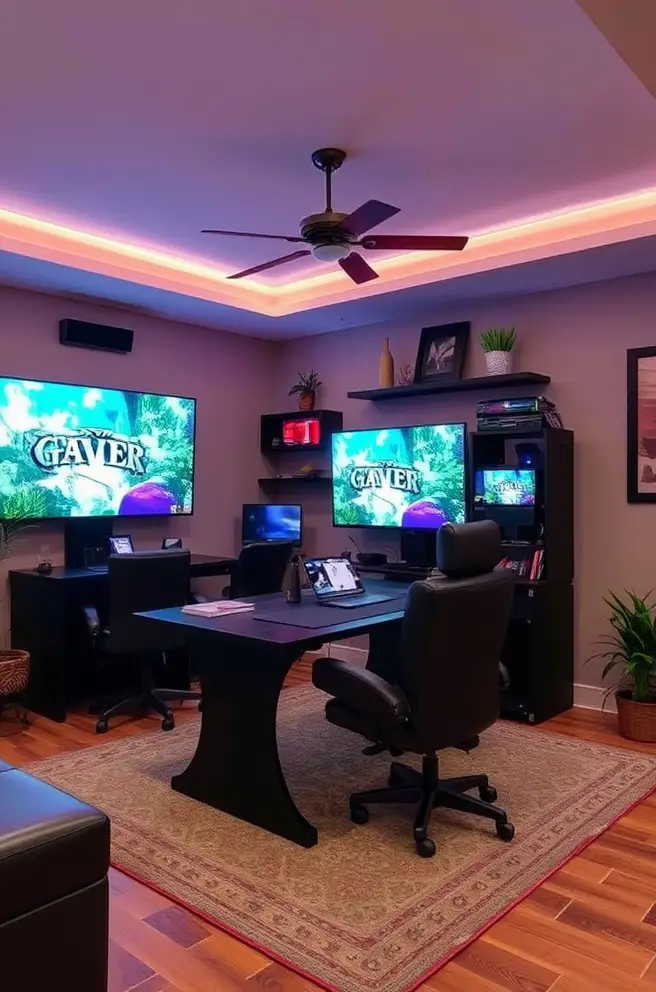 12 Inspiring Game Room Ideas You’ll Love for Your Home 3 Cozy Game Room Idea for a Relaxing Gaming Experience at Home