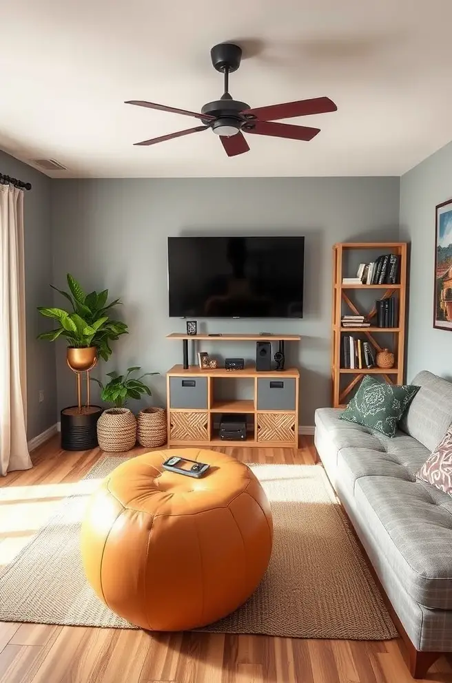 Cozy Home Gym Idea for Creating a Comfortable Workout Environment