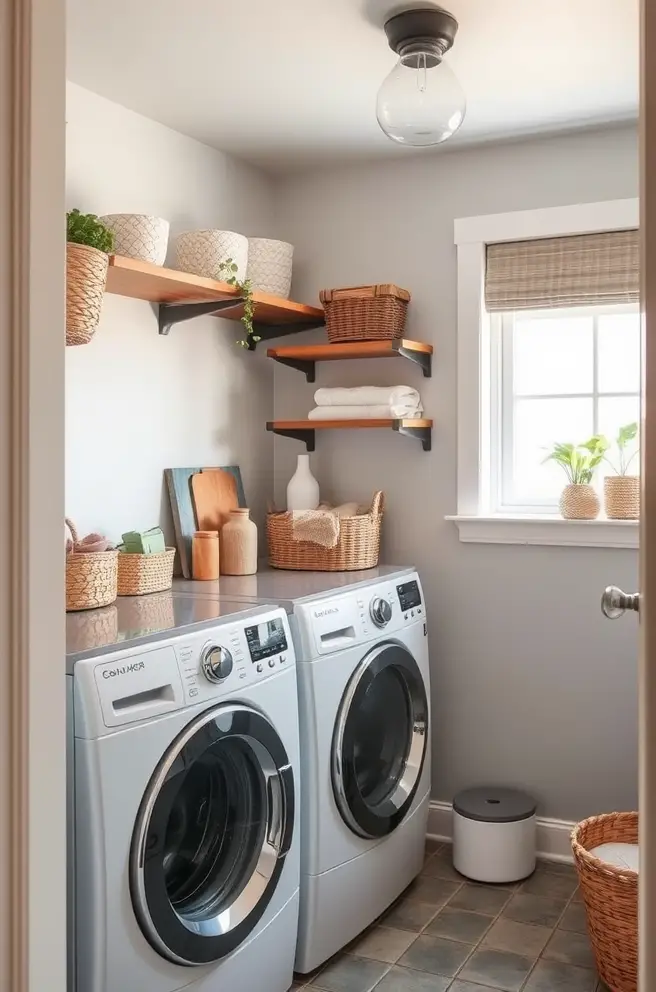 Cozy Laundry Room Idea to Create a Relaxing Atmosphere