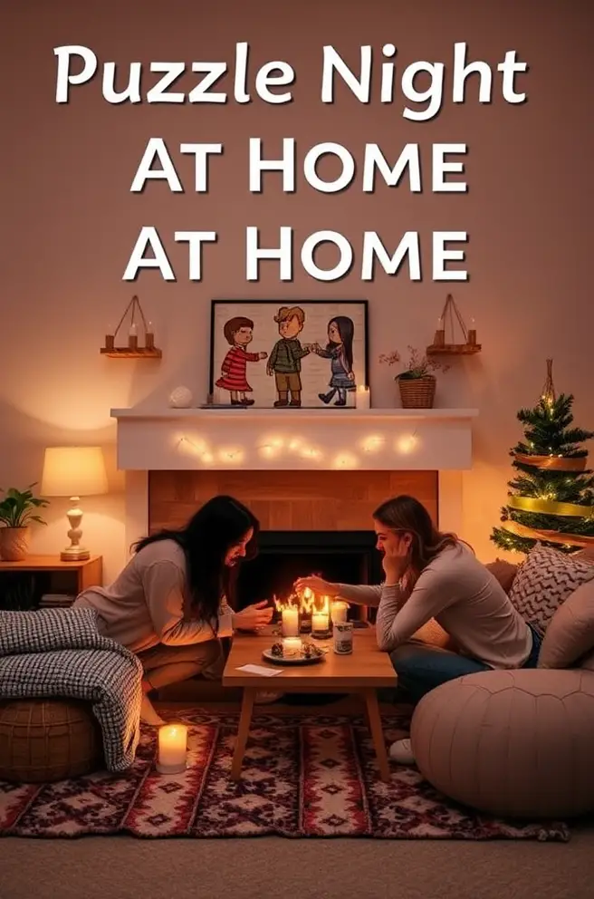 Cozy Puzzle Night At Home Date Night Idea