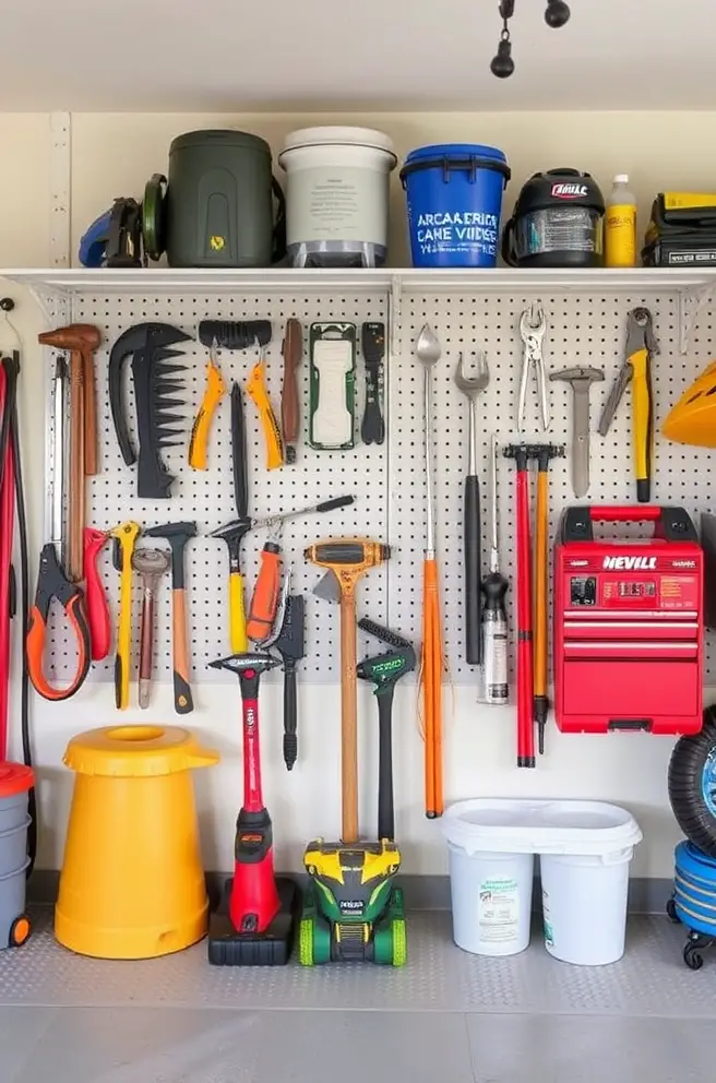 Crafty storage Idea for garages to streamline your tools and equipment
