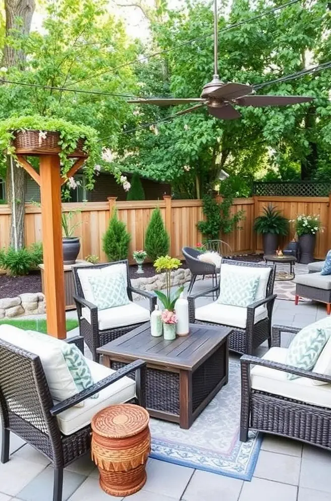 Creative Backyard Patio Idea for a Cozy Gathering Spot