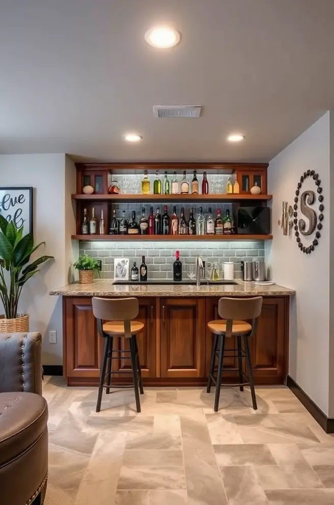 Creative Basement Bar Idea That Maximize Your Space