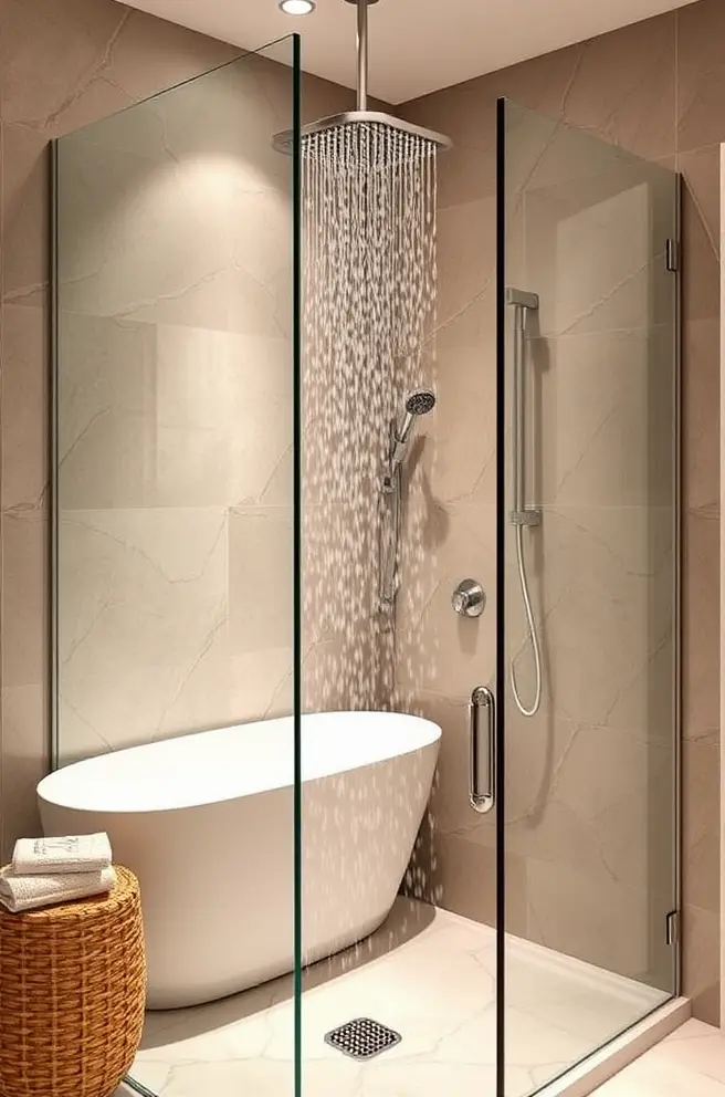 Creative Bathroom Shower Idea for a Unique Touch