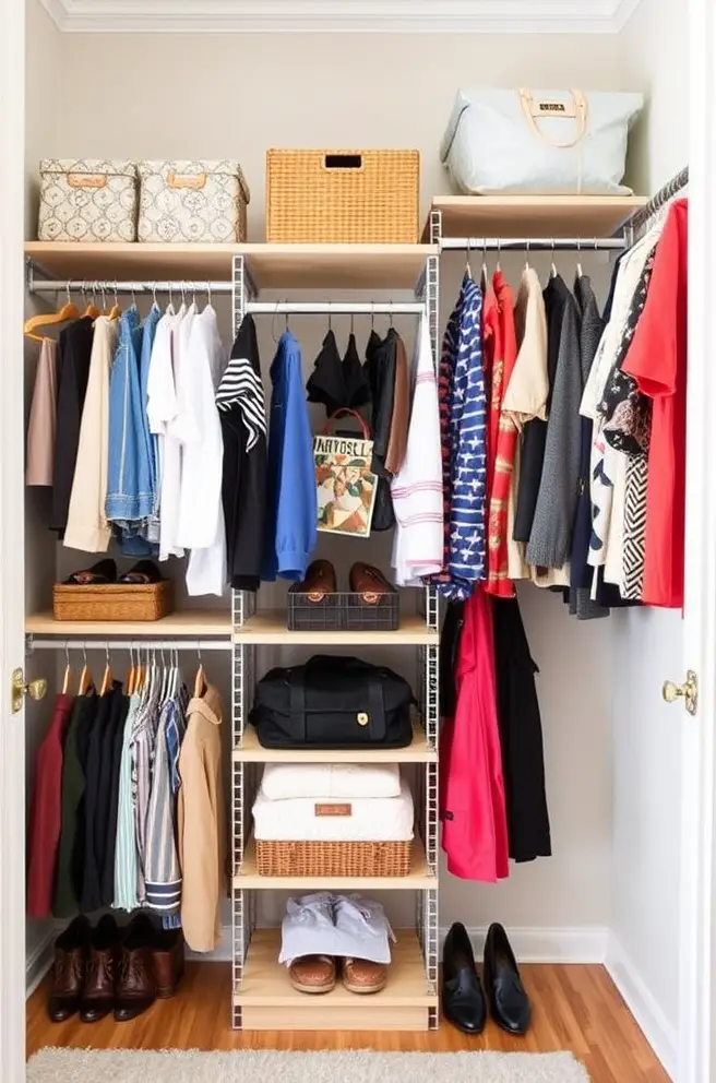 Creative Closet Shelving Idea for Maximizing Storage Space