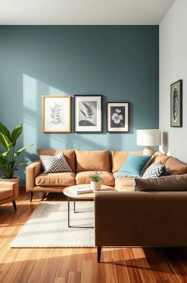 Creative Living Room Color Idea to Brighten Your Home