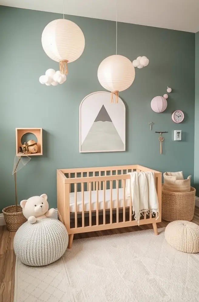 Creative Nursery Idea for a Serene Baby's Room Environment