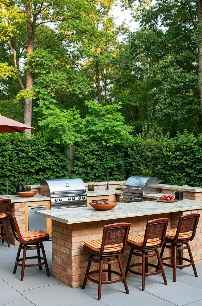 Creative Outdoor Kitchen Idea with Unique Layouts and Features