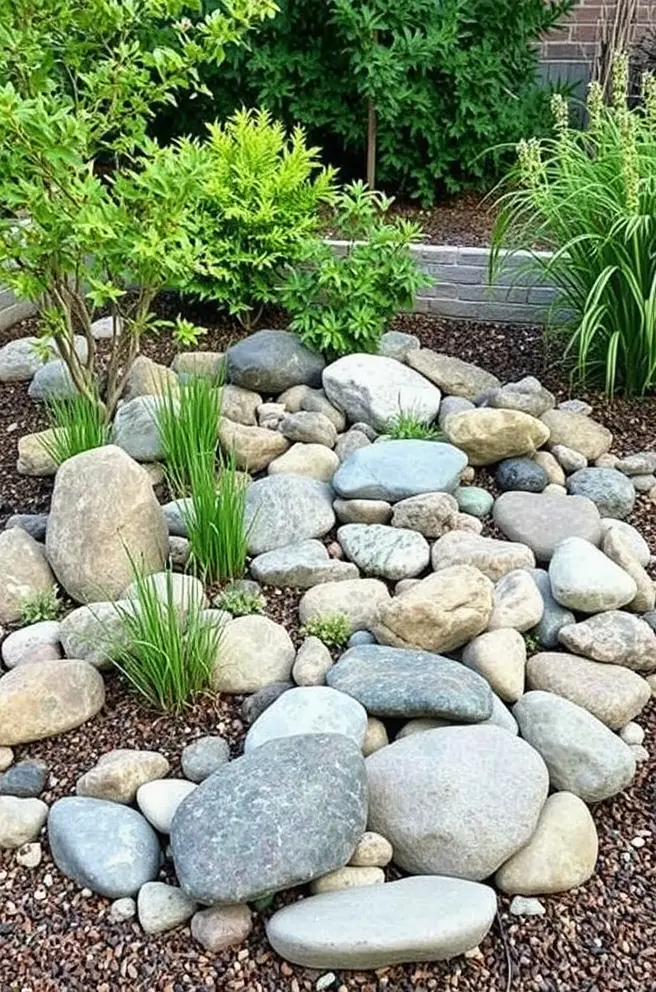 Creative Rock Garden Idea to Transform Your Outdoor Space