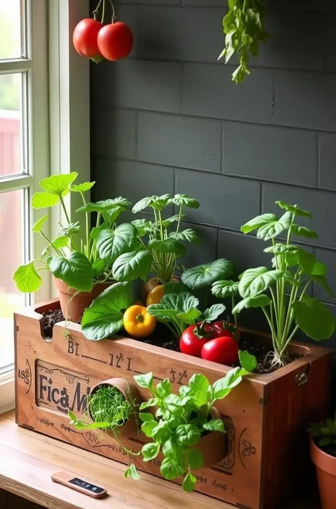 Creative Vegetable Garden Idea to Brighten Up Your Kitchen Space