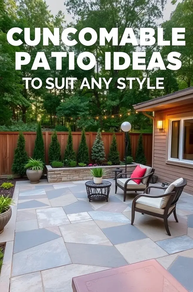 Customizable Concrete Patio Idea to Suit Any Style