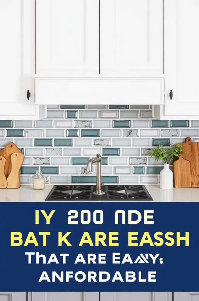 DIY Backsplash Idea That Are Easy and Affordable