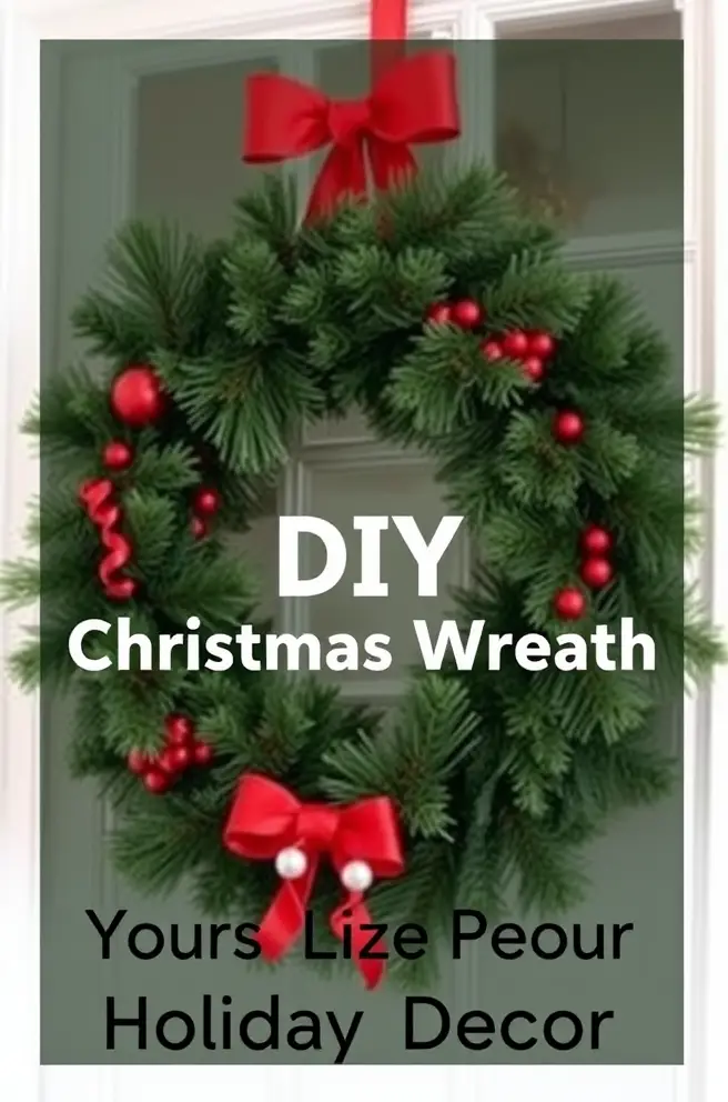 DIY Christmas Wreath Idea to Personalize Your Holiday Decor