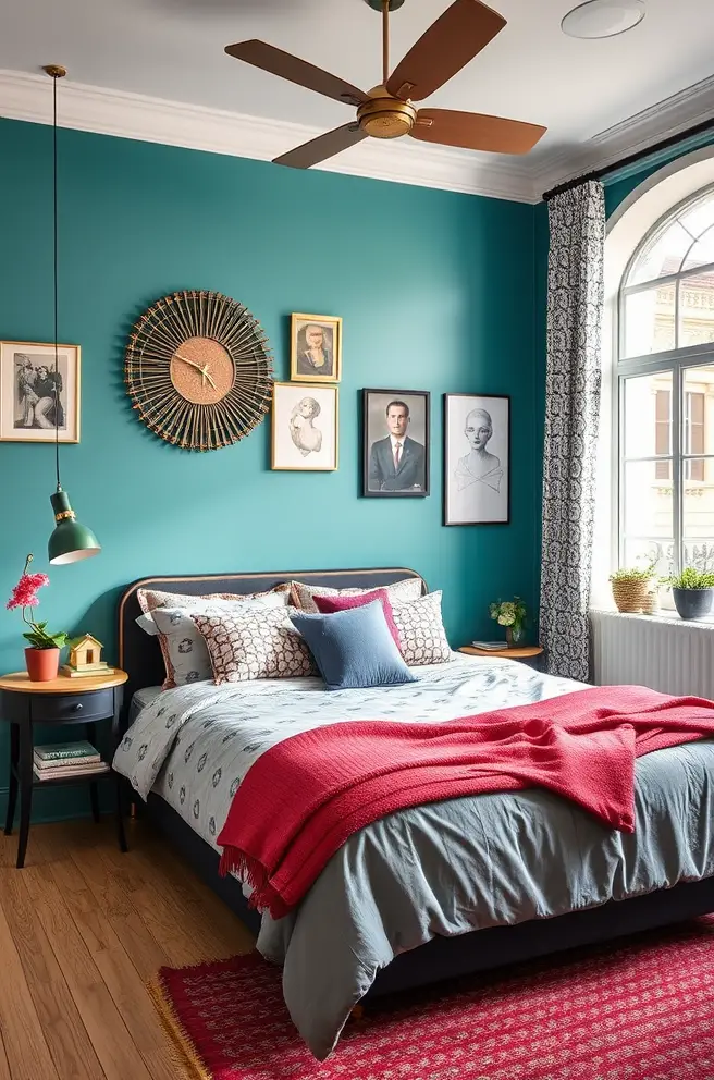 Eclectic Bedroom Idea for the Bold and Creative Mind