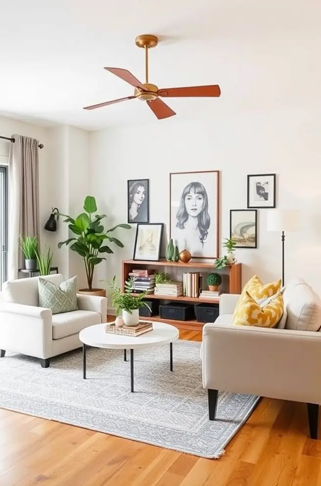 Eclectic Small Living Room Idea to Showcase Your Style