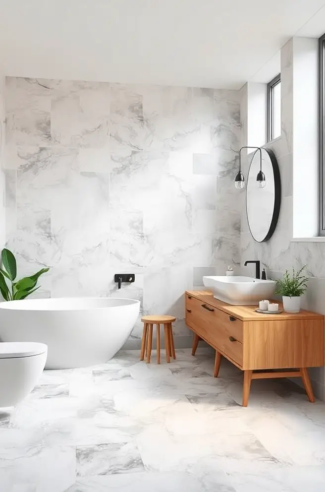 12 Stunning Bathroom Floor Tile Ideas You'll Love 11 Eco-Friendly Bathroom Floor Tile Idea for Sustainable Living