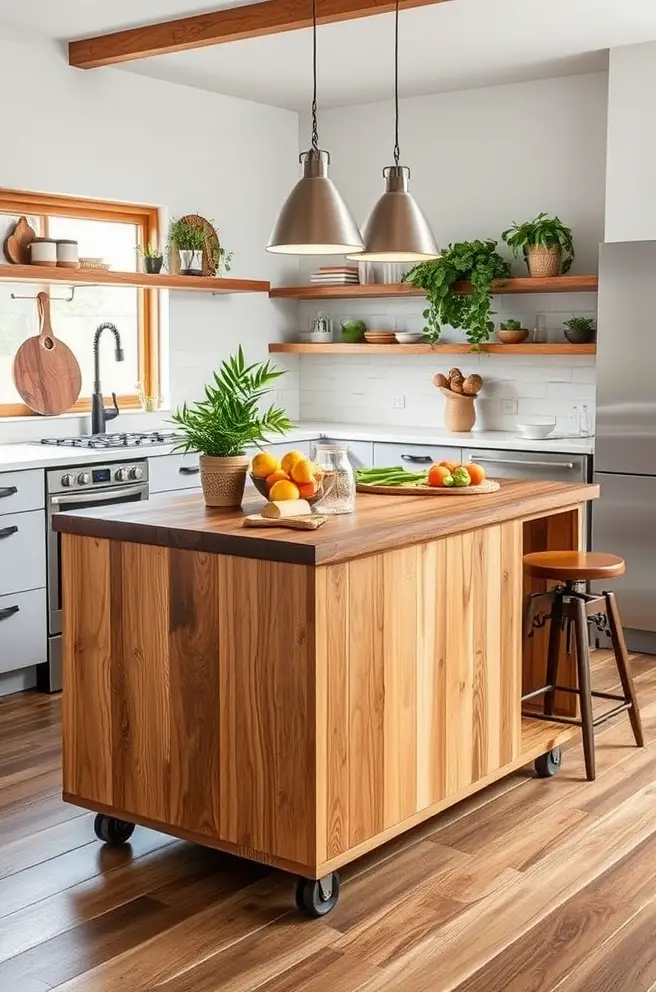 Eco-Friendly Kitchen Island Idea for Sustainable Living