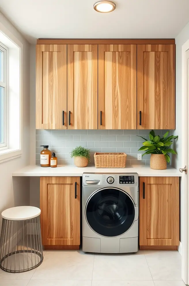 Stylish Laundry Room Cabinets: 12 Inspiring Design Ideas 13 Eco-Friendly Laundry Room Cabinets for Sustainable Living