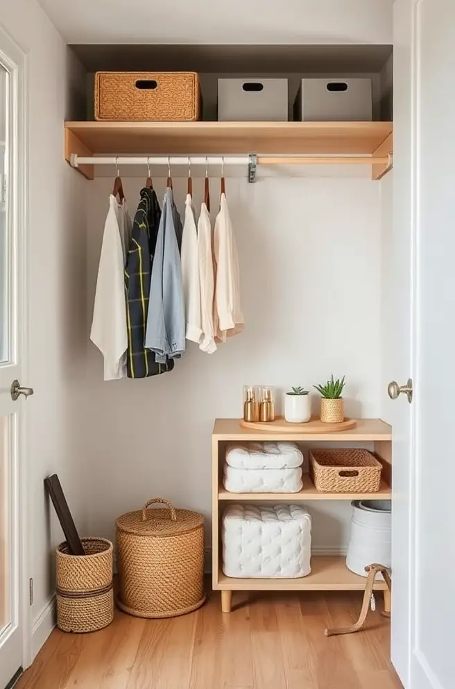 Eco-Friendly Small Closet Idea for Sustainable Living