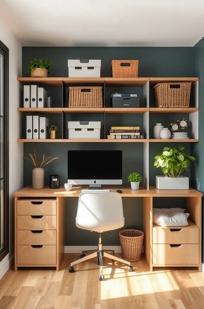 Efficient Organization Idea for a Smart Home Workspace Renovation