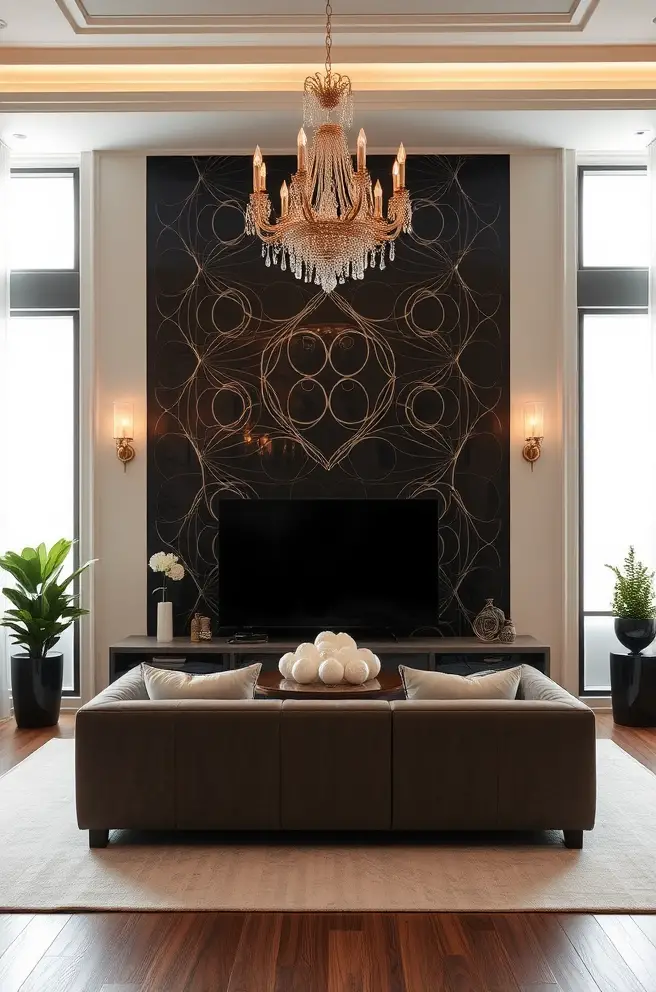 Elegant Accent Wall Idea for a Touch of Luxury
