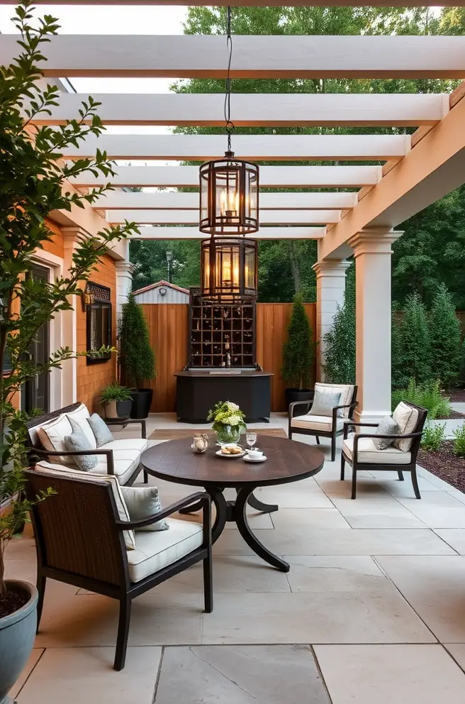 Elegant Backyard Patio Idea for Sophisticated Gatherings