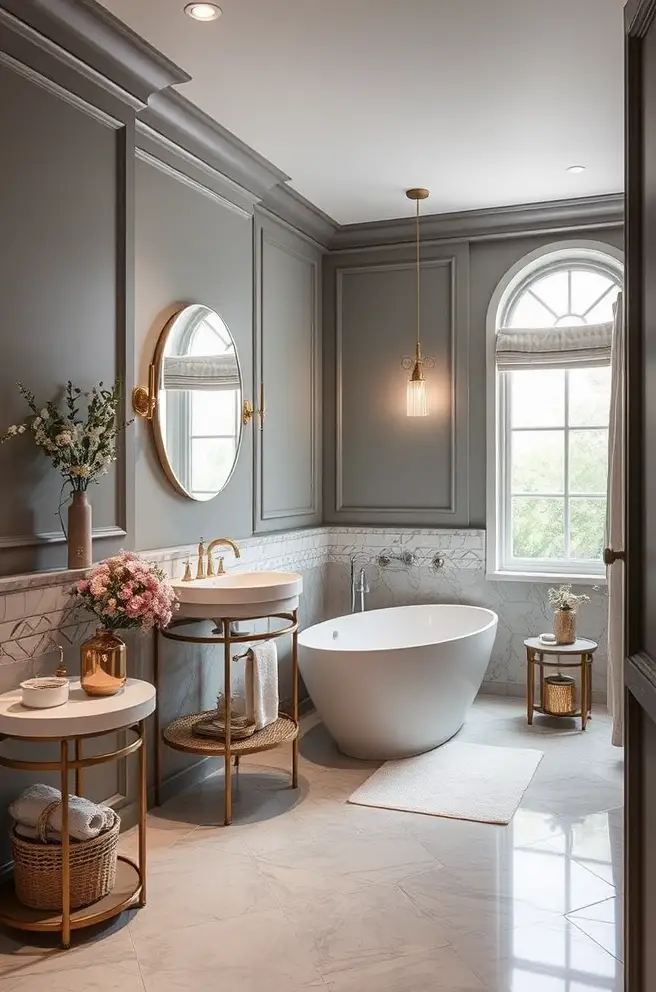 Elegant Bathroom Color Idea for a Luxurious Feel