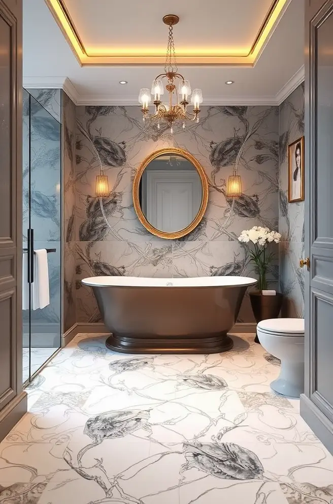 12 Stunning Bathroom Floor Tile Ideas You'll Love 3 Elegant Bathroom Floor Tile Idea for a Luxurious Feel