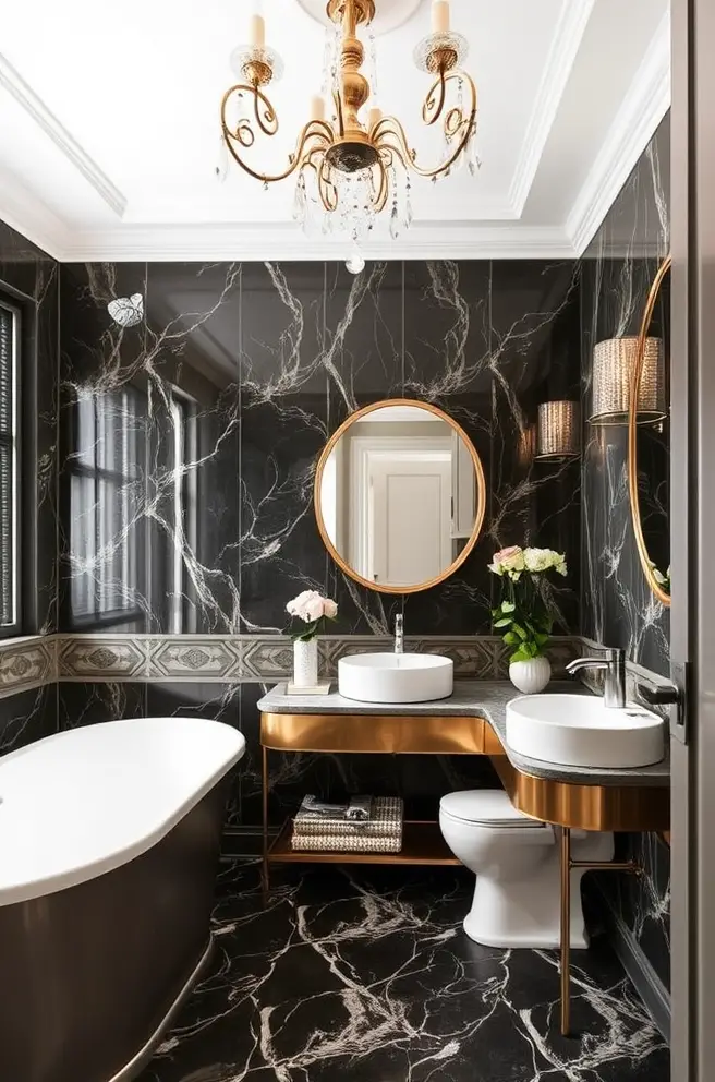 Elegant Bathroom Idea for a Touch of Glamour