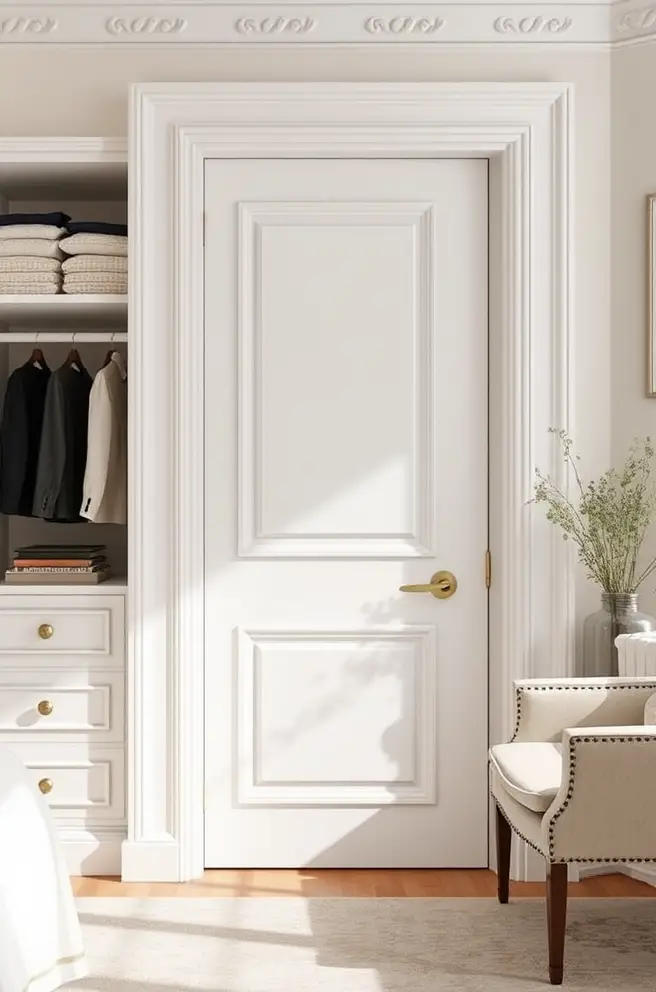 Elegant Closet Door Idea for Classic and Timeless Interiors