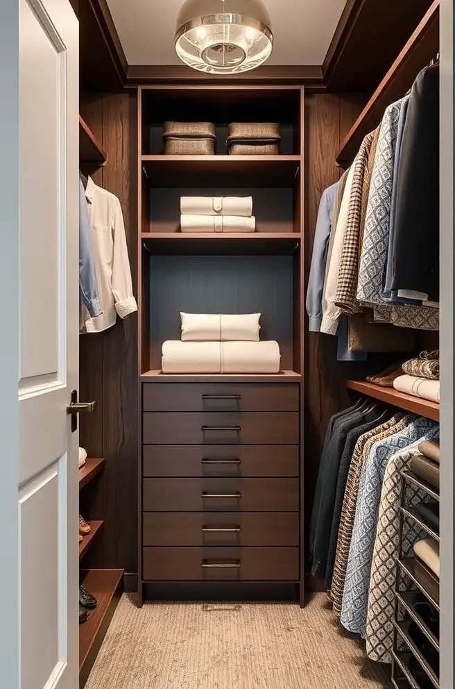 Elegant Closet Organization Idea for a Luxurious Feel