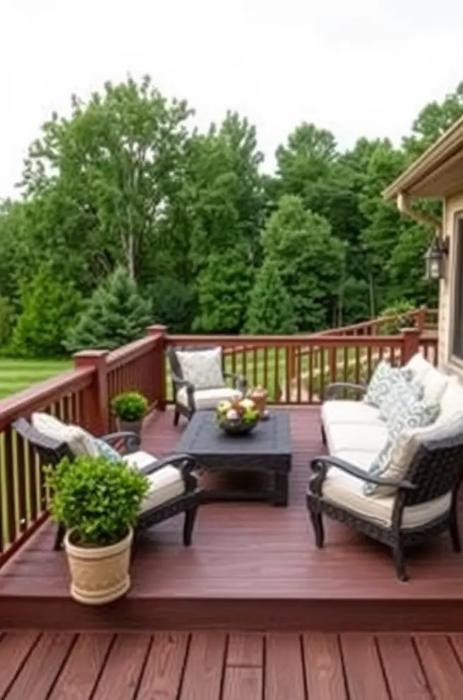 Elegant Deck Idea to Transform Your Outdoor Living Space