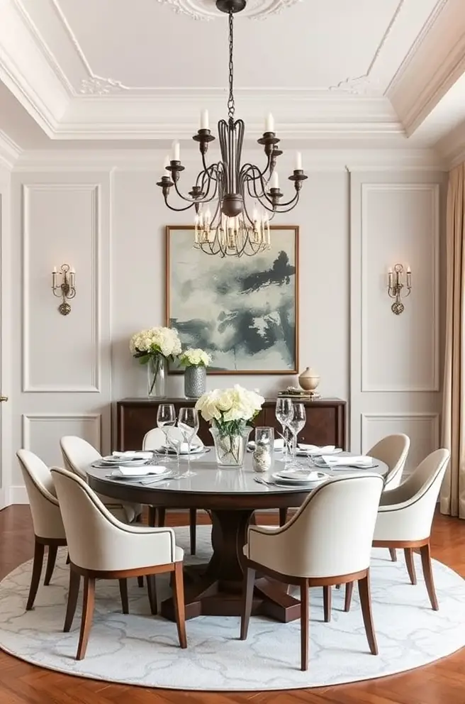 Elegant Dining Room Idea Perfect for Entertaining Guests