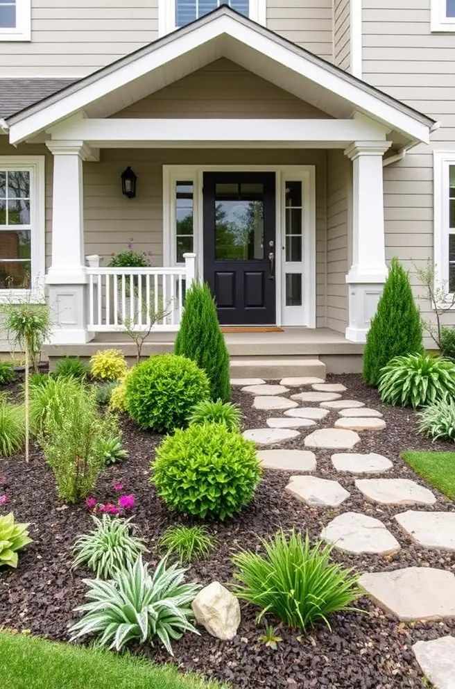 Elegant Front Yard Landscaping Idea Perfect for Small Spaces