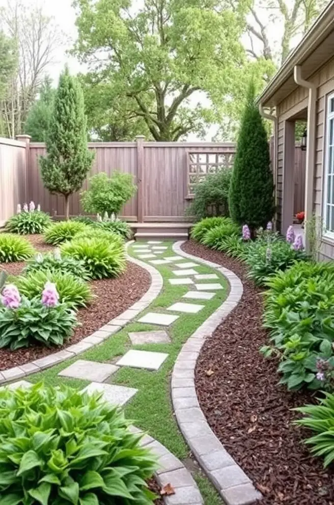 Elegant Garden Edging Idea for a Serene Outdoor Oasis
