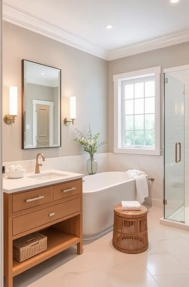 12 Stunning Master Bathroom Ideas You’ll Love 3 Elegant Master Bathroom Idea Featuring Soothing Color Palettes