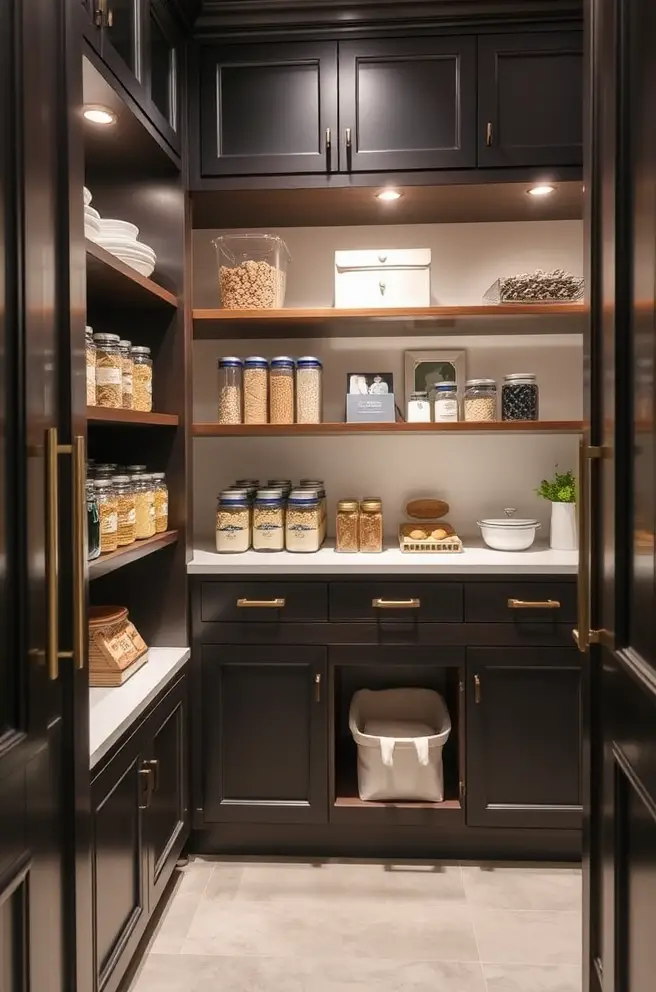 Elegant Pantry Organization Idea for a Chic and Functional Kitchen