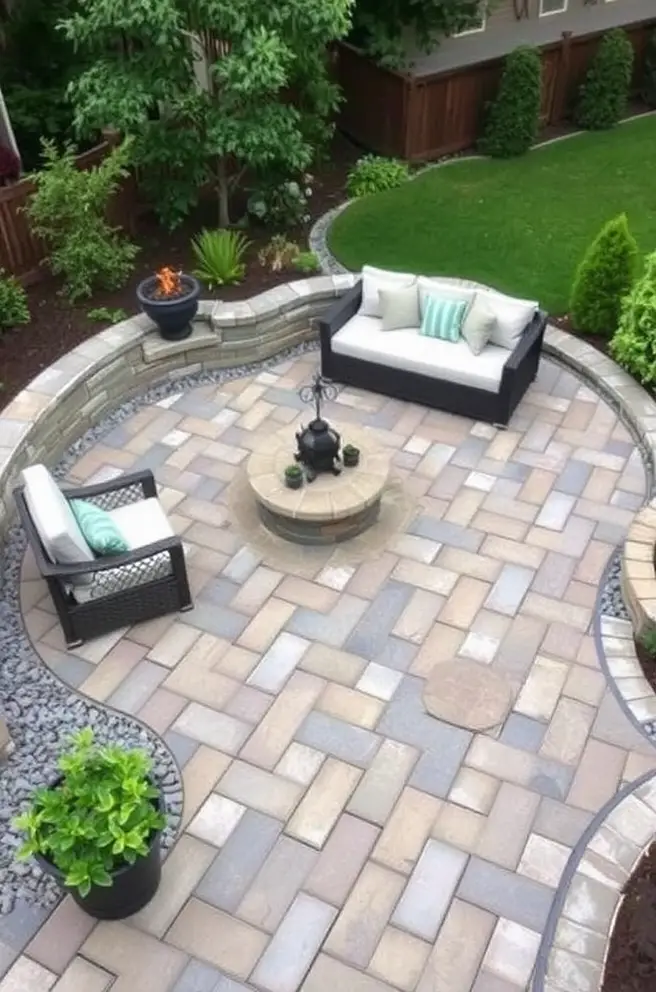 Elegant Paver Patio Idea That Elevate Your Outdoor Living Space