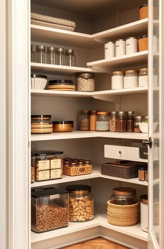 Elegant kitchen storage Idea to organize your pantry
