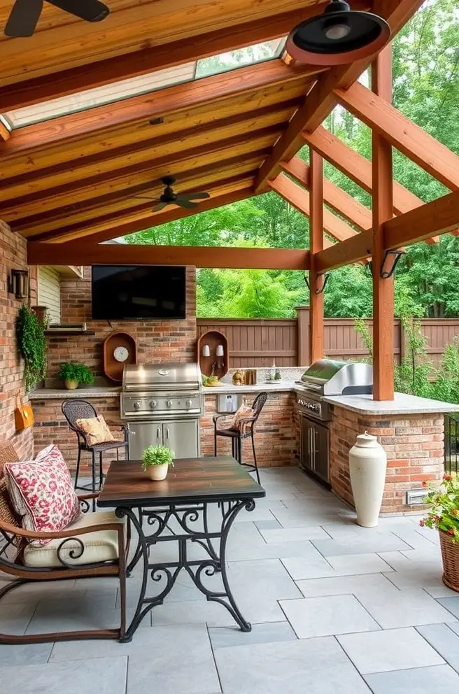 12 Stunning Covered Outdoor Kitchen Ideas for Your Home 10 Family-Friendly Covered Outdoor Kitchen Idea to Enjoy Together