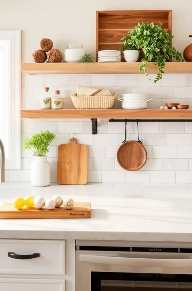 Farmhouse Kitchen Backsplash Idea for a Cozy Aesthetic
