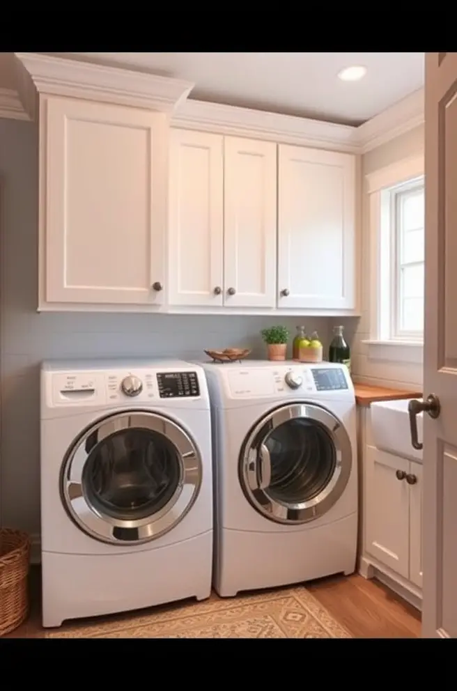 Stylish Laundry Room Cabinets: 12 Inspiring Design Ideas 11 Farmhouse Laundry Room Cabinets for a Cozy, Inviting Feel
