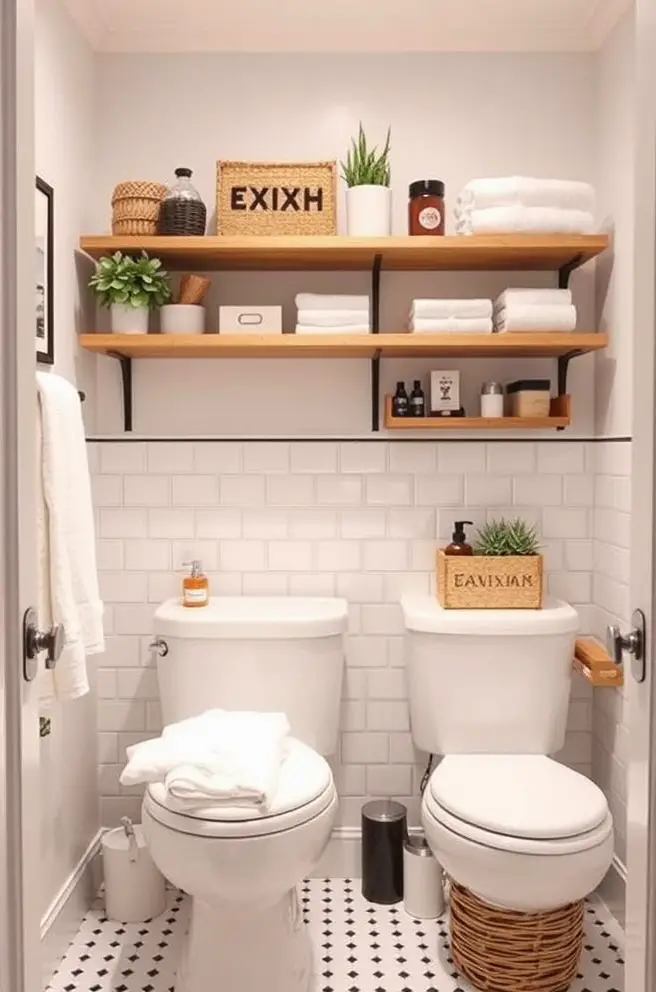 Functional Bathroom Storage Idea for Small Spaces