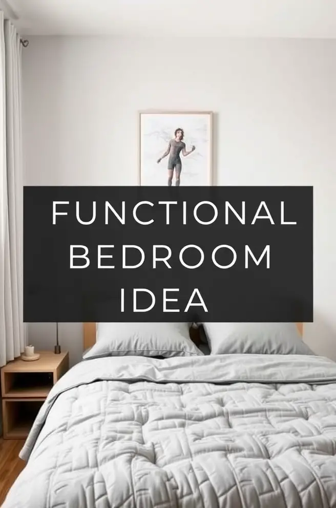Functional Bedroom Idea for Small Spaces