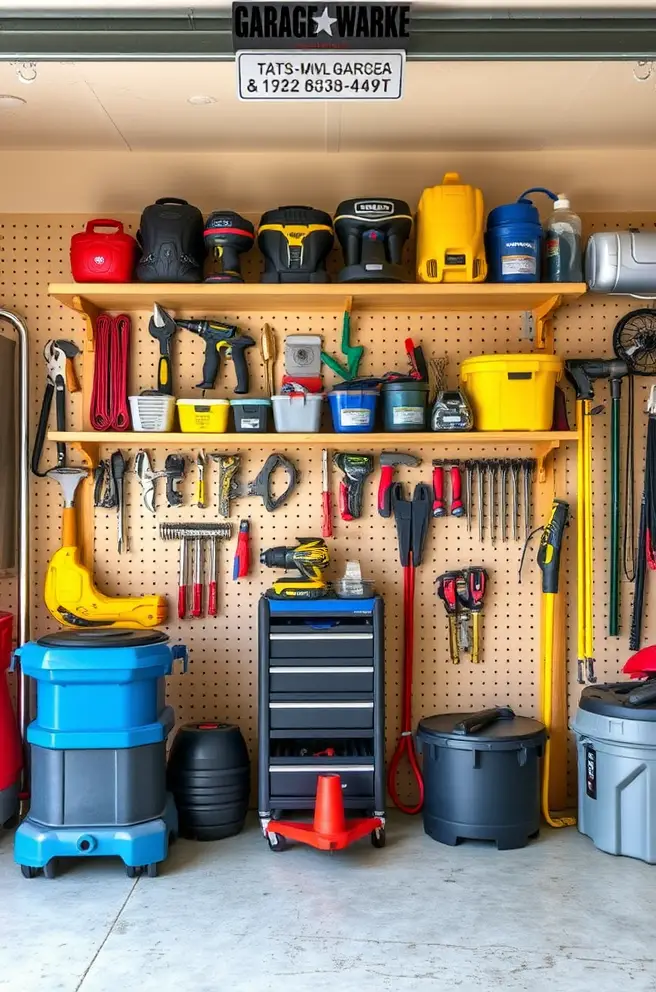 Functional Garage Storage Idea to Organize Tools and Equipment