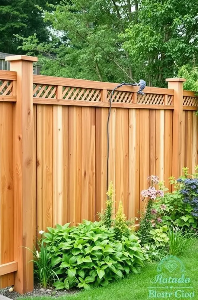 Functional Garden Fence Idea that Provide Privacy and Security
