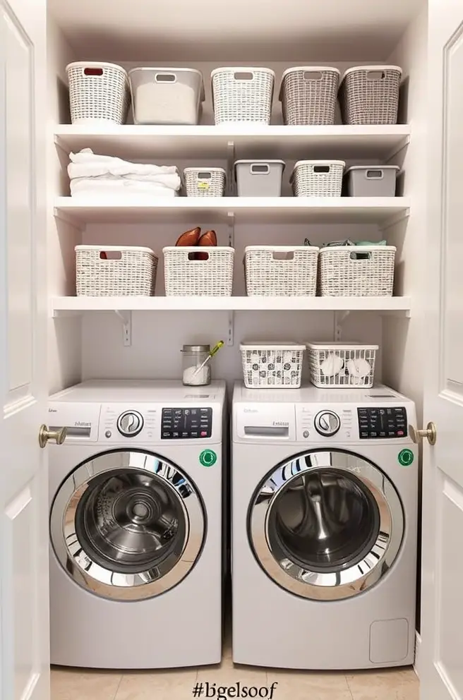 Functional Laundry Room Storage Idea for Efficient Organization