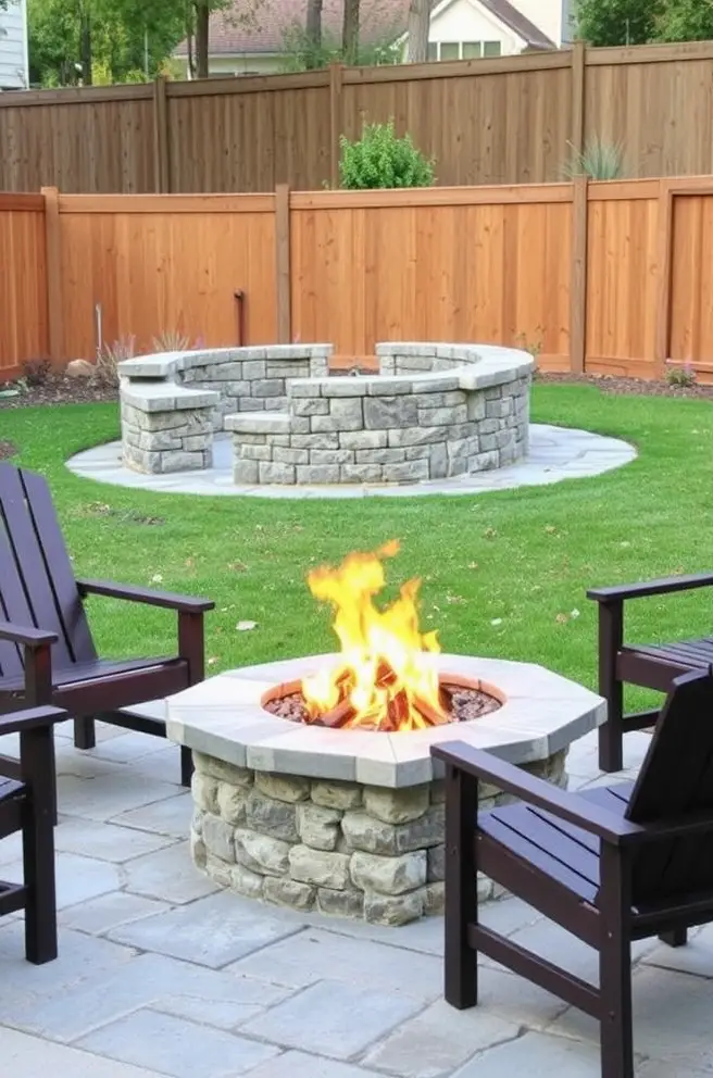 Functional Outdoor Fire Pit Idea for Year-Round Use and Enjoyment
